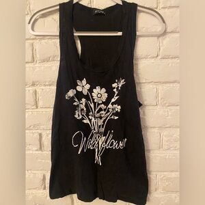 Small racerback wildflower tank soft material
